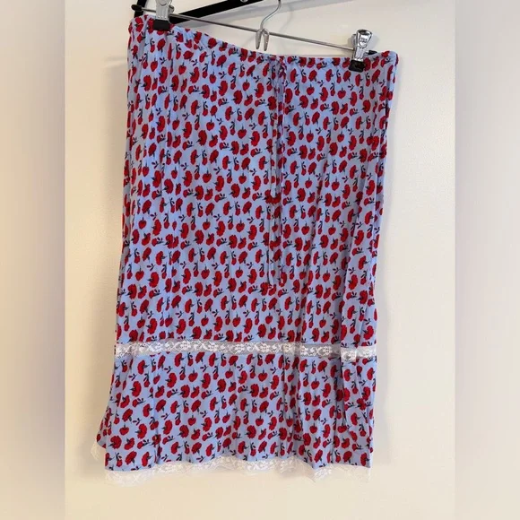 Jcrew X Route  poeme skirt in carnation print size small NWT - Picture 8 of 11